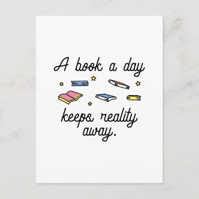 Carte Postale Un livre par jour (Devant)