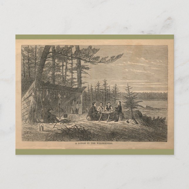 Carte Postale Un lodge en pleine nature (Devant)