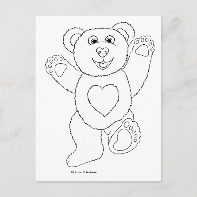 Carte Postale Un Lucky Teddy (Devant)