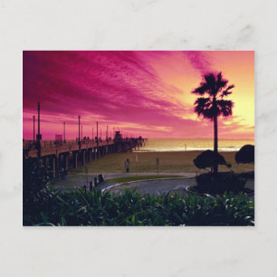 Carte Postale Un magnifique coucher de soleil à l'embarcadère, H