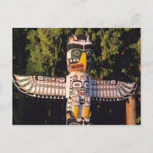 Carte Postale Un mât totem à Vancouver, Canada.