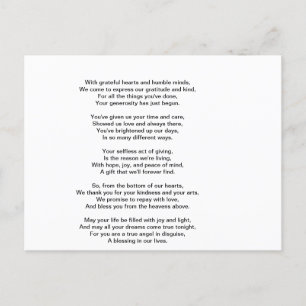 Carte Postale Un Merci sincère