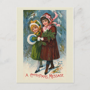 Carte postale "Un message de Noël"