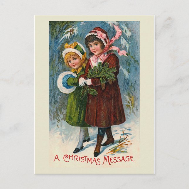 Carte postale "Un message de Noël" (Devant)