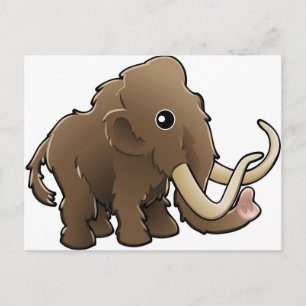 Carte Postale Un mignon mammouth laineux