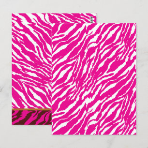 Carte Postale Un motif floral complexe en rose et blanc, art