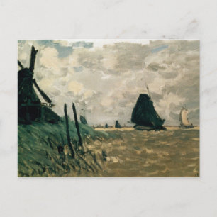 Carte Postale Un Moulin À Vent Près De Zaandam