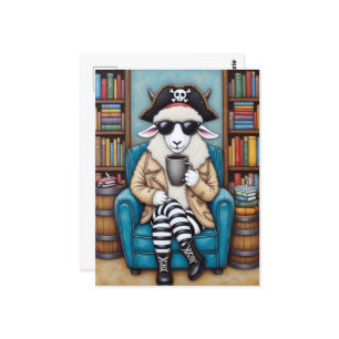 Carte Postale Un mouton pirate