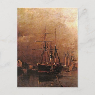 Carte Postale un navire en mer 01
