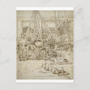 Carte Postale Un parc d'artillerie