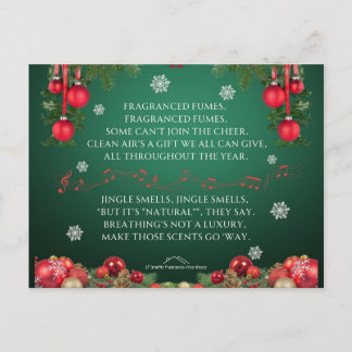 Carte Postale Un Parodie de Jingle Bells pour les Fêtes - Jingle