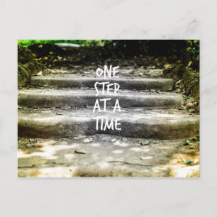 Carte Postale Un pas à la fois Encouragement