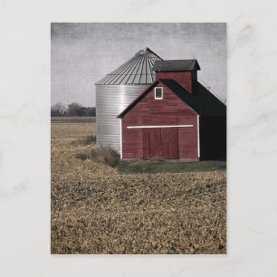 Carte Postale Un Paysage Rural Après La Récolte