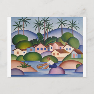 Carte Postale Un pêcheur à la ligne - Tarsila do Amaral