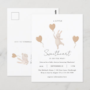 Carte Postale Un petit amour est sur le Baby shower Way