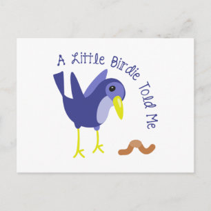 Carte Postale Un Petit Oiseau M'A Dit