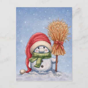 Carte Postale Un Petit Snowman