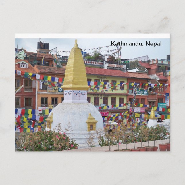 Carte Postale Un petit Stupa à Katmandou (Devant)