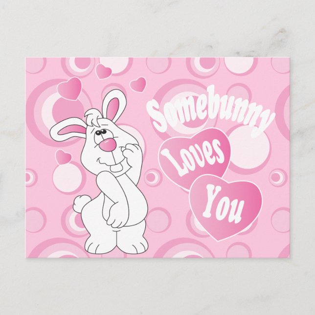 Carte Postale Un peu d'amour, Bunny (Devant)