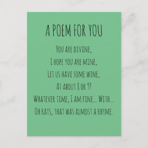 Carte Postale Un poème pour toi