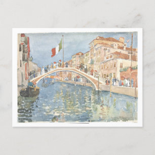 Carte Postale "Un pont à Venise" Maurice Prendergast Peinture