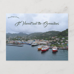 Carte Postale Un port à St Vincent