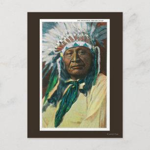 Carte Postale Un portrait de chef indien ArapahoeColorado