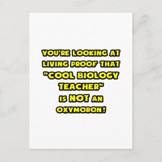 Carte Postale Un professeur de biologie cool n'est pas un oxymor