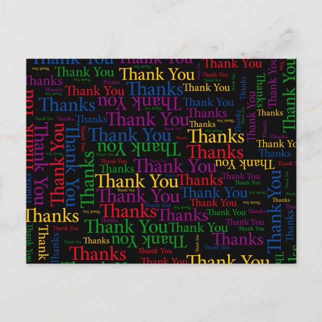 Carte Postale Un Remerciement Pour Le Merci De L'Express (Devant)