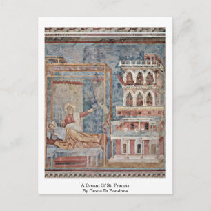 Carte Postale Un Rêve De Saint François Par Giotto Di Bondone