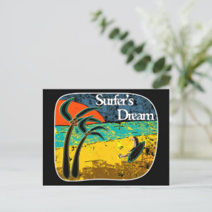 Carte Postale Un rêve de surfer