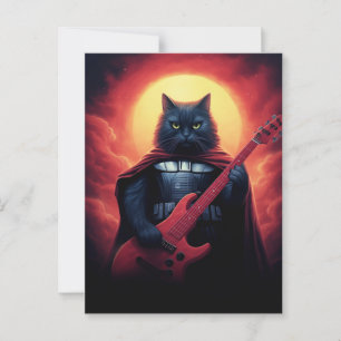 Carte Postale Un Riff qui secoue le Cosmos   Seigneur des chats 