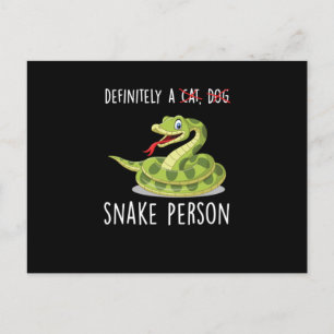 Carte Postale Un Serpent Personne Reptile Terrarium Animaux De C