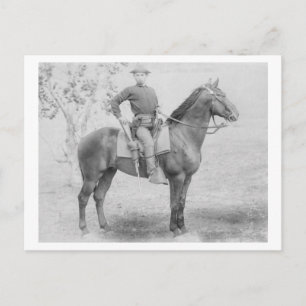 Carte Postale Un soldat à cheval au Dakota du Sud Photo