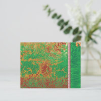 un tableau d'un champ vert avec une bordure orange