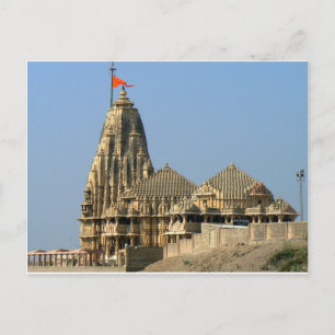 CARTE POSTALE UN TEMPLE GUJARAT INDIA