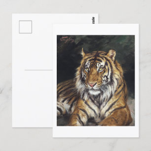 Carte Postale Un tigre rectangle (1866-1919) peinture à l'huile 