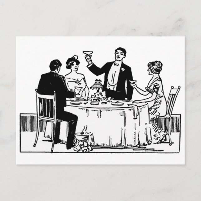 Carte Postale Un toast (Devant)