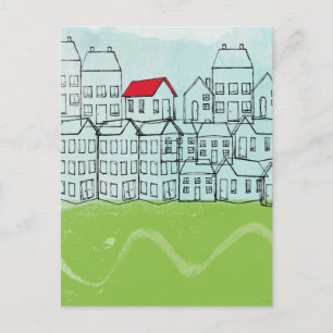 Carte Postale Un toit rouge