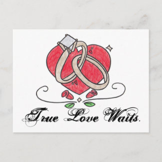 Carte Postale Un Véritable Amour Attend.