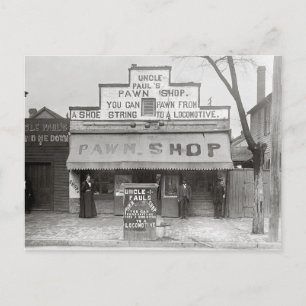 Carte Postale Uncle Paul's Pawn Shop, 1899