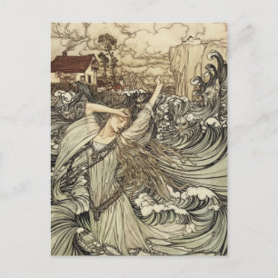 Carte Postale Undine par Arthur Rackham