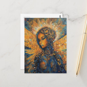 Carte Postale Une belle femme ange
