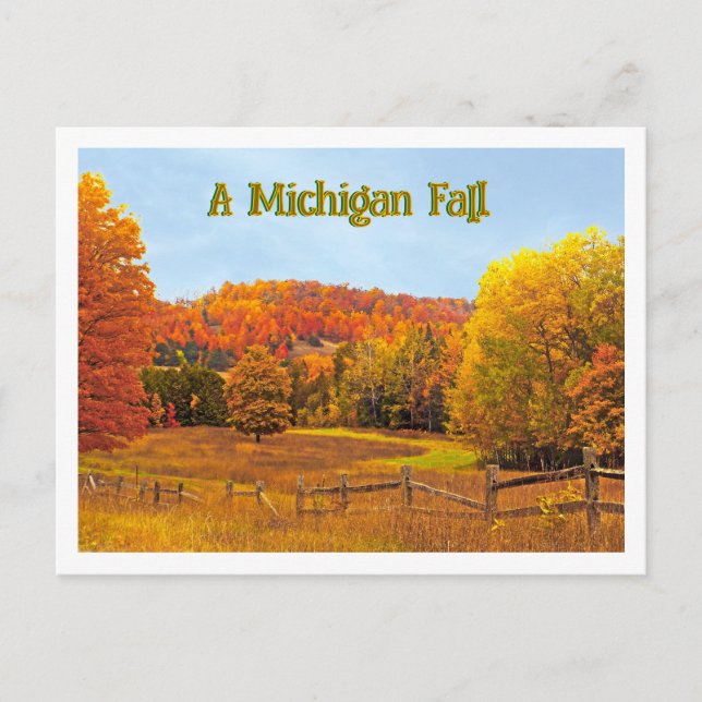 Carte Postale Une chute du Michigan (Devant)