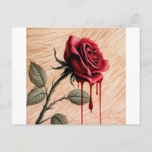 Carte Postale Une couleur rugueuse délicate, complexe et émotive (Devant)