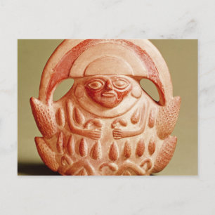 Carte Postale Une divinité agricole inca portant une coiffure de