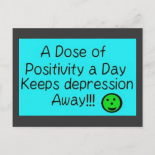 Carte Postale Une dose de positivité par jour....