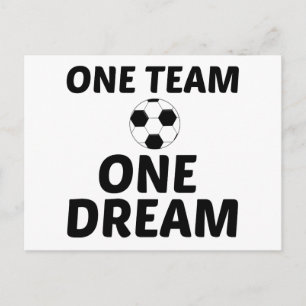 CARTE POSTALE UNE ÉQUIPE DE FOOTBALL UN RÊVE