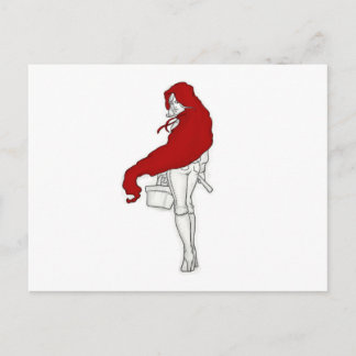 Carte Postale Une équitation rouge Hood