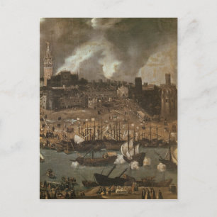 Carte Postale Une expédition au départ de Séville pour